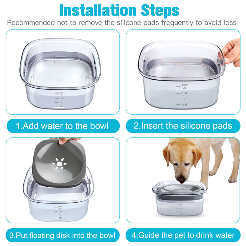 Anti-Spill Water Bowl For Pets